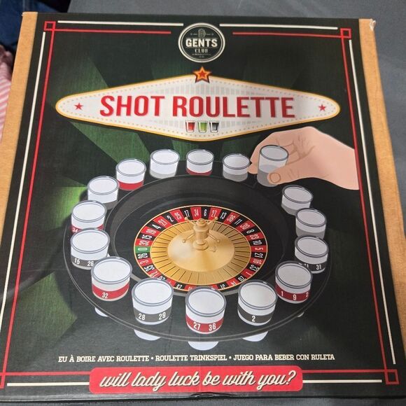 Gents Club Shot Roulette Adult  Drinking Vegas Style Diameter - Picture 1 of 5